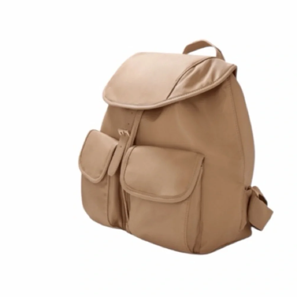 Year Of Ours Nylon Tan Backpack With Adjustable Straps NWT